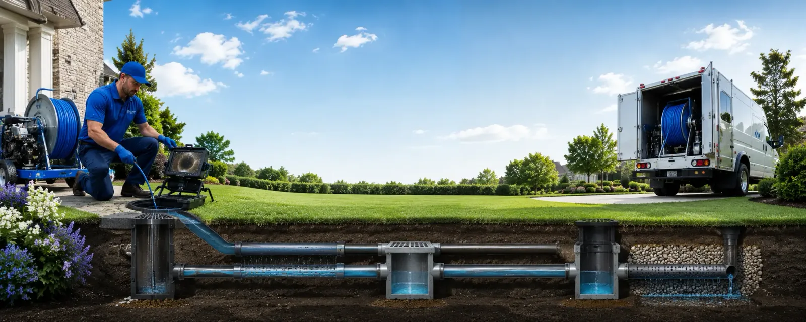 Outdoor drain cleaning information for New Philadelphia, OH
